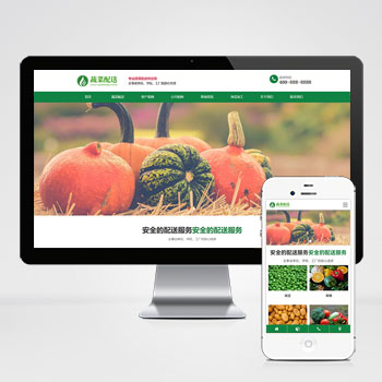 蔬菜配送服务网站模板